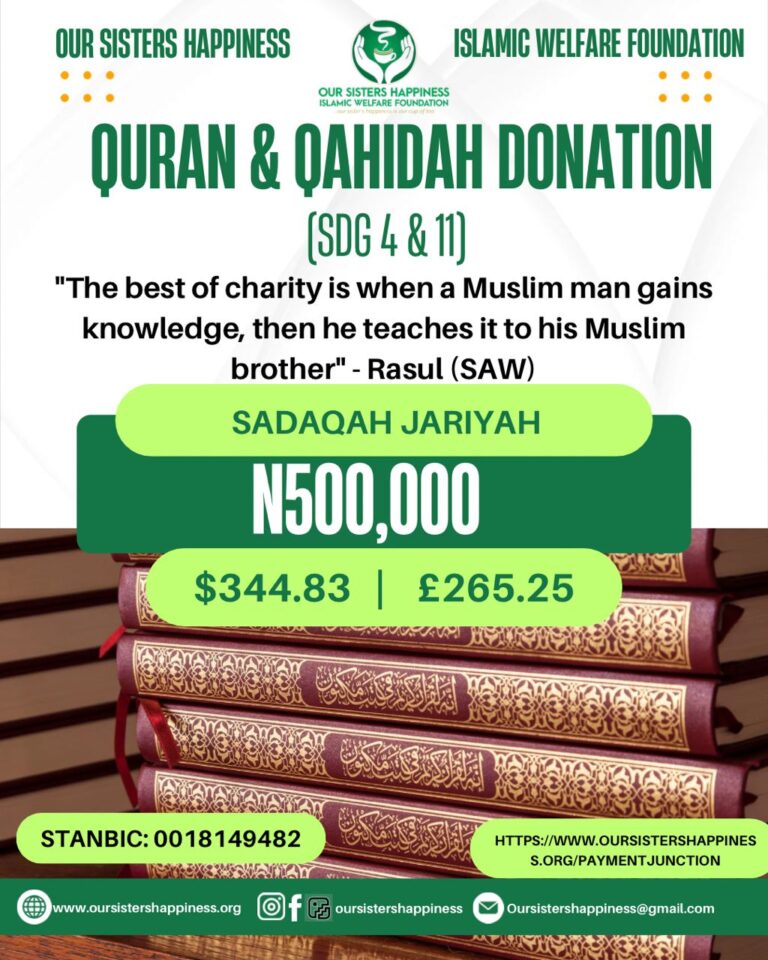 Quran & Qahidah Donation
